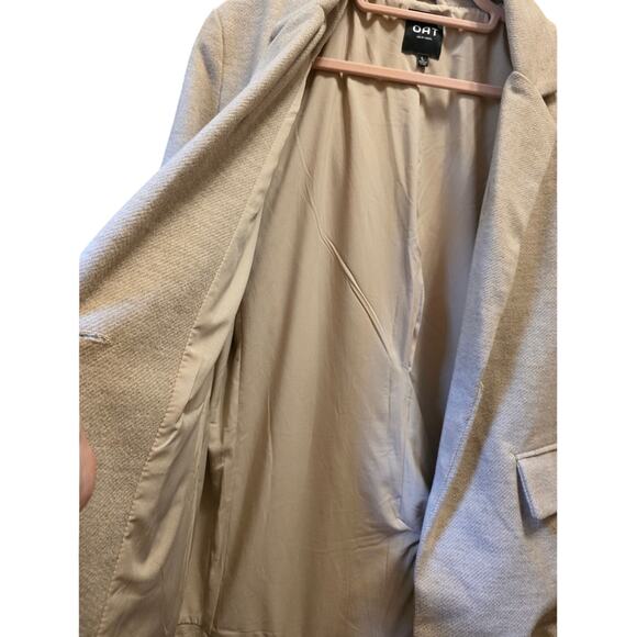 OAT New York Light Tan Oversized Boyfriend Blazer NWOT Size Large - Picture 5 of 7